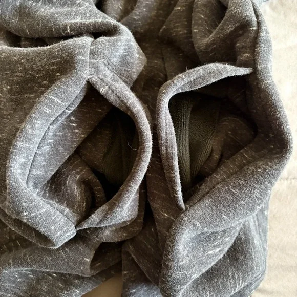 XL 90 Degree Reflex Black Long Open Cardigan Thumbhole Hoodie Comfy Athleisure - Picture 6 of 13